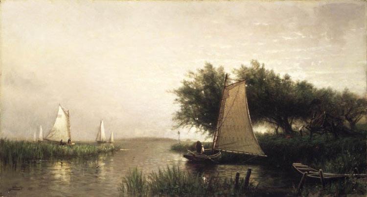 Arthur Quartley On Synepuxent Bay, Maryland oil painting picture